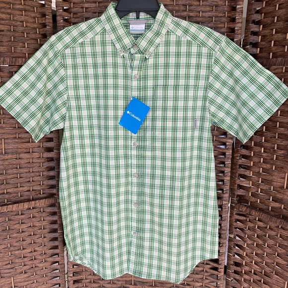 Small Columbia Shirt Mens Plaid Short Sleeve OBO - Picture 3 of 7